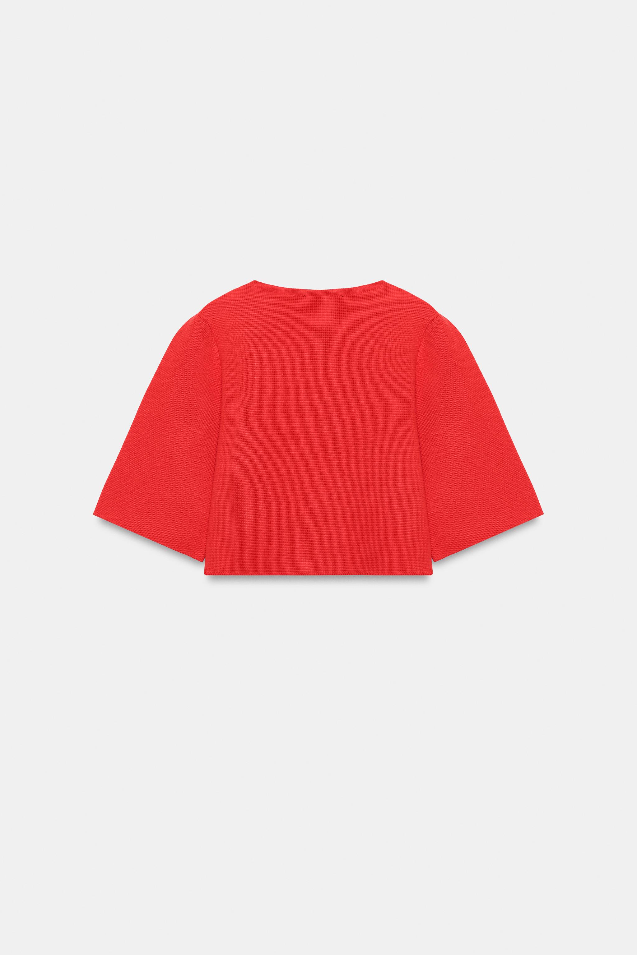 CROPPED KNIT CARDIGAN